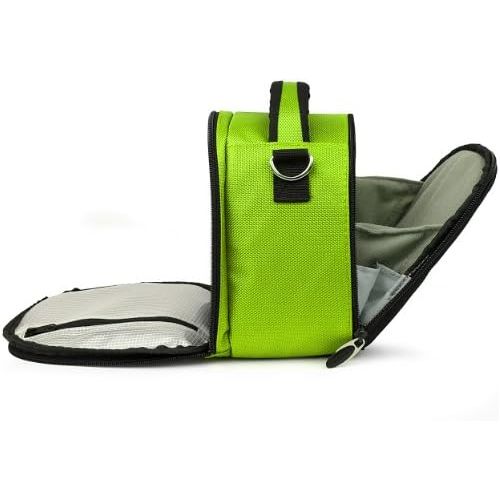  VanGoddy Laurel Neon Green Carrying Case Bag for Canon PowerShot Series Compact to Advanced Cameras