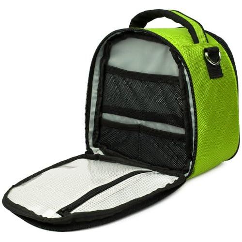  VanGoddy Laurel Neon Green Carrying Case Bag for Canon PowerShot Series Compact to Advanced Cameras