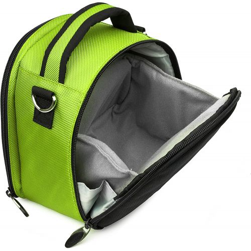  VanGoddy Laurel Neon Green Carrying Case Bag for Canon PowerShot Series Compact to Advanced Cameras