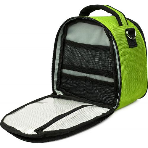  VanGoddy Laurel Neon Green Carrying Case Bag for Canon PowerShot Series Compact to Advanced Cameras