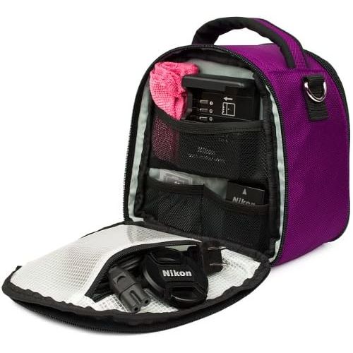  VanGoddy Laurel Plum Purple Carrying Case Bag for Polaroid OneStep 2 i-Type Camera, Pop, Snap, Snap Touch, Pic-300 Instant Print