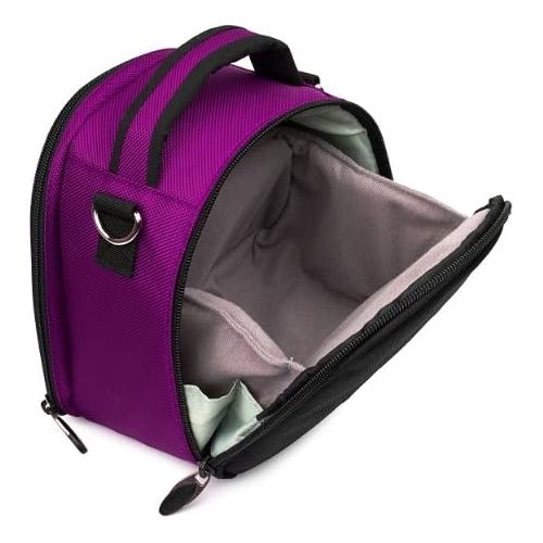  VanGoddy Laurel Plum Purple Carrying Case Bag for Polaroid OneStep 2 i-Type Camera, Pop, Snap, Snap Touch, Pic-300 Instant Print