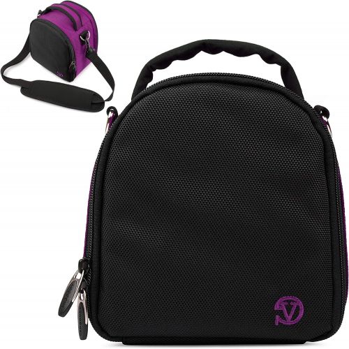  VanGoddy Laurel Plum Purple Carrying Case Bag for Polaroid OneStep 2 i-Type Camera, Pop, Snap, Snap Touch, Pic-300 Instant Print