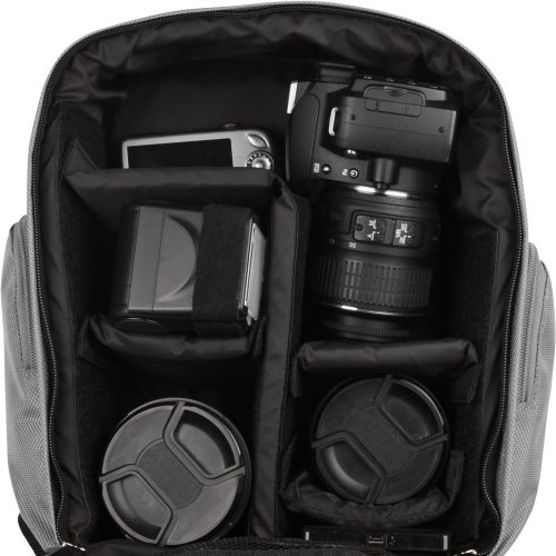  Vangoddy VGSpartaGRY Sparta DSLR Camera Bag with Customizable Interior (Black/Gray)