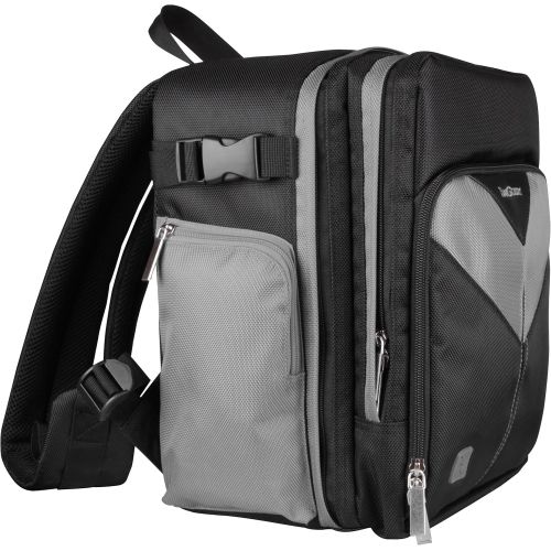  Vangoddy VGSpartaGRY Sparta DSLR Camera Bag with Customizable Interior (Black/Gray)