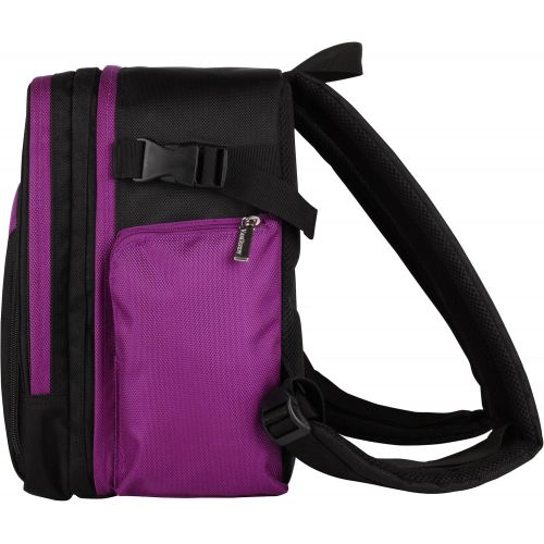  Vangoddy Purple Travel Case Bag Camera Backpack Made for Canon EOS R5 C, R3, R5, R6, Rebel T8i, Ra, 1D X Mark III