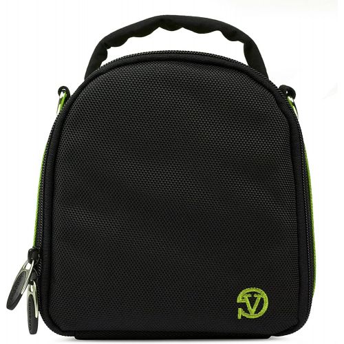  Vangoddy Green Black SLR Small Camera Bag for Kodak PixPro Printomatic Smile Classic and Mini Shot