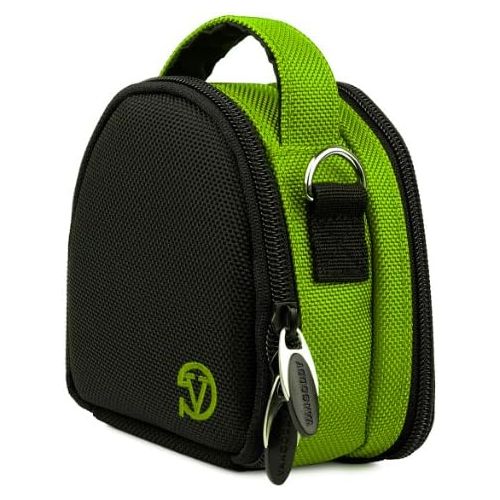  VanGoddy Green Camera Carrying Case Bag Pouch for Canon PowerShot Elph Series Compact Digital Cameras