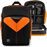 Vangoddy Orange Customizable Carryall Camera Backpack Compatible wtih Nikon D5600, D5500, D5300, D5200, D500