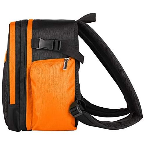  Vangoddy Orange Customizable Carryall Camera Backpack Compatible wtih Nikon D5600, D5500, D5300, D5200, D500