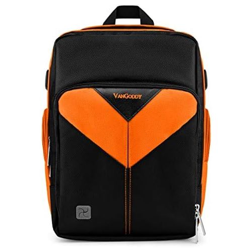  Vangoddy Orange Customizable Carryall Camera Backpack Compatible wtih Nikon D5600, D5500, D5300, D5200, D500