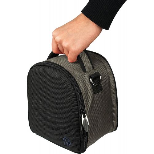  Vangoddy Grey SLR Small Camera Bag for Kodak PixPro Printomatic Smile Classic and Mini Shot