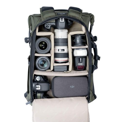  Vanguard VEO SELECT45M BK Backpack/Shoulder Bag for DSLR Camera, Video Gear or Drone, Black