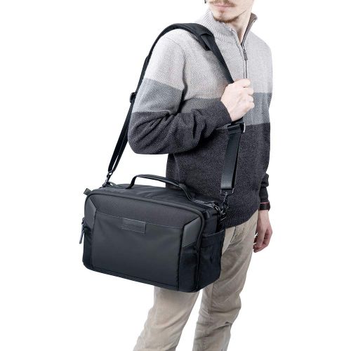  Vanguard VEO SELECT45M BK Backpack/Shoulder Bag for DSLR Camera, Video Gear or Drone, Black