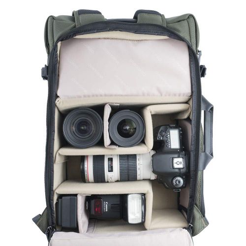  Vanguard VEO SELECT49 BK Backpack/Shoulder Bag for DSLR, Mirrorless/CSC Camera or Drone, Black