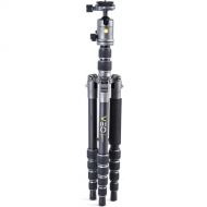 Vanguard VEO 3 GO 235AB Aluminum Tripod/Monopod with T-50 Ball Head, Smartphone Connector, and Bluetooth Remote