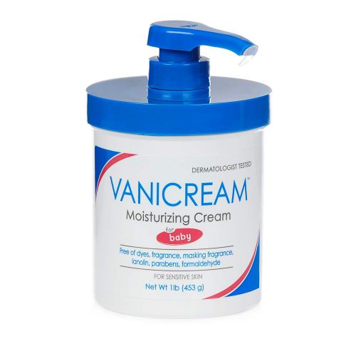  Vanicream Moisturizing Cream for Baby | Fragrance and Gluten Free | For Sensitive Baby Skin | Dermatologist Tested | 16 Oz with Pump