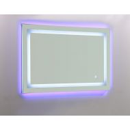 Vanity Art LED lighted vanity Bathroom Mirror with white and blue color and Touch Sensor VA52