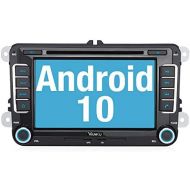 [아마존베스트]-Service-Informationen Vanku Android 10 Car Radio for VW Golf 5 6 Radio with Navi CD DVD Supports Qualcomm Bluetooth 5.0 DAB + WiFi 4G USB MicroSD 7 Inch Screen 2 Din