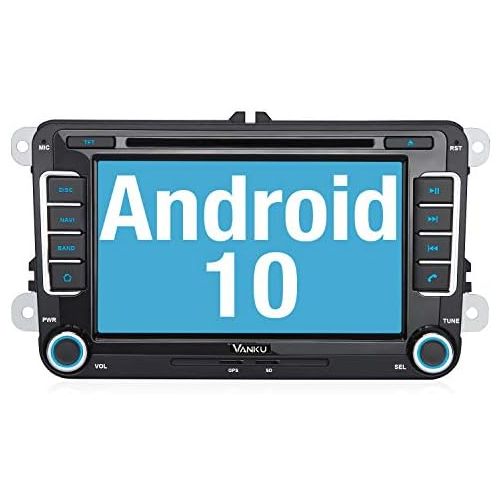 [아마존베스트]-Service-Informationen Vanku Android 10 Car Radio for VW Golf 5 6 Radio with Navi CD DVD Supports Qualcomm Bluetooth 5.0 DAB + WiFi 4G USB MicroSD 7 Inch Screen 2 Din