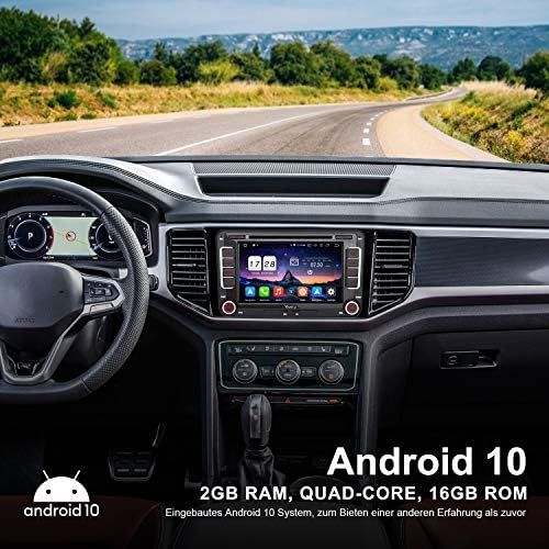  [아마존베스트]-Service-Informationen Vanku Android 10 Car Radio for VW Golf 5 6 Radio with Navi CD DVD Supports Qualcomm Bluetooth 5.0 DAB + WiFi 4G USB MicroSD 7 Inch Screen 2 Din