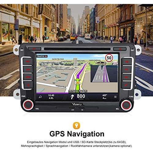  [아마존베스트]-Service-Informationen Vanku Android 10 Car Radio for VW Golf 5 6 Radio with Navi CD DVD Supports Qualcomm Bluetooth 5.0 DAB + WiFi 4G USB MicroSD 7 Inch Screen 2 Din