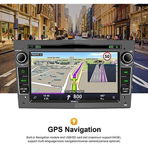  [아마존베스트]-Service-Informationen Vanku Android 10 Car Radio for Vauxhall Radio with Navi CD DVD Player Supports Qualcomm Bluetooth 5.0 DAB+ WiFi 4G USB MicroSD 7 Inch Screen Grey