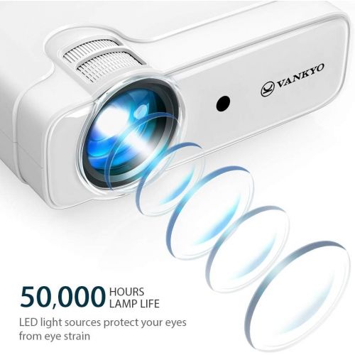  [아마존핫딜][아마존 핫딜] Vankyo VANKYO Leisure 430 Mini Movie Projector, 3800 Lux Video Projector with 50,000 Hours LED Lamp Life, 236 Display, Support 1080P, HiFi Built-in Speaker, Compatible with TV Stick, HDMI