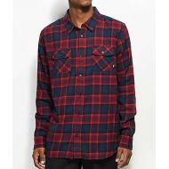 VANS Vans Banfield Midnight Navy & Light Burgundy Flannel Shirt