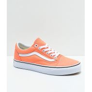 VANS Vans Old Skool Peach Pink & True White Skate Shoes