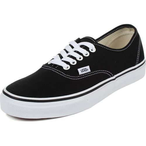 반스 Vans Authentic Classic, Unisex Adult Low Top Lace-up Trainers, Black (Black/White)