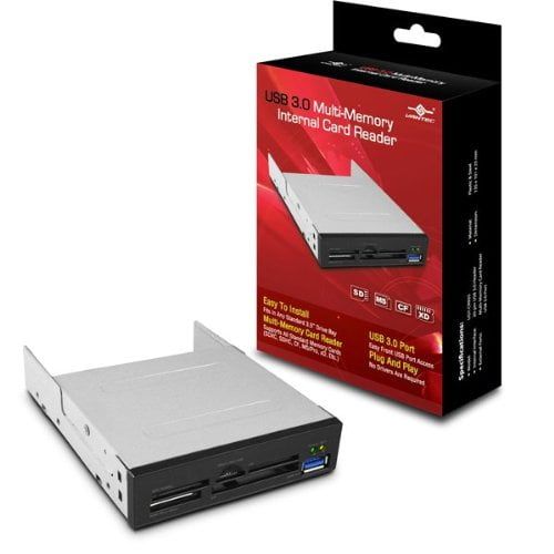  Vantec UGT-CR935 USB 3.0 Multi-Memory Internal Card Reader, Silver