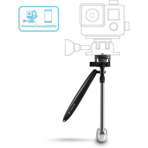  Vantec for Smartphones and Action Camera Smoovie Pocket Video Stabilizer, Black (PVS-100)