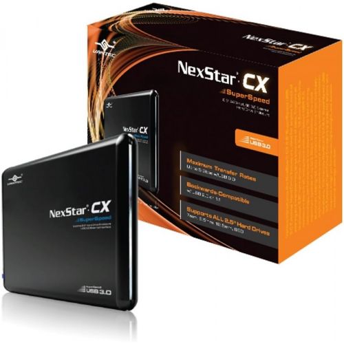  Vantec USA NexStar CX 2.5-Inch SATA to USB 3.0 External Hard Drive Enclosure (NST-200S3-BK)