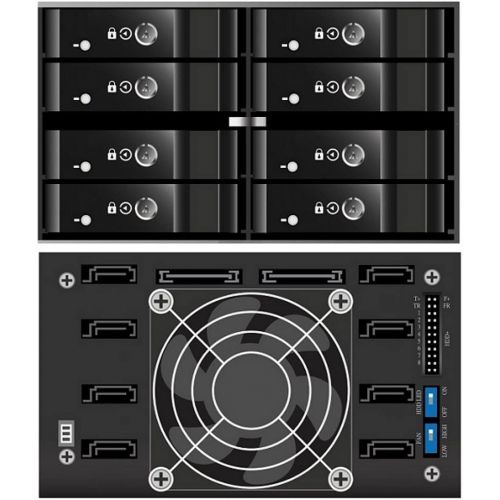  Vantec MRK-M2508T???? 8x2.5 SAS/SATA SSD/HDD 2 Bay Aluminum Backplane (MRK-M2508T)