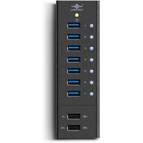  Vantec Aluminum 10-Port USB 3.0 Hub with Power Adapter (UGT-AH100U3)