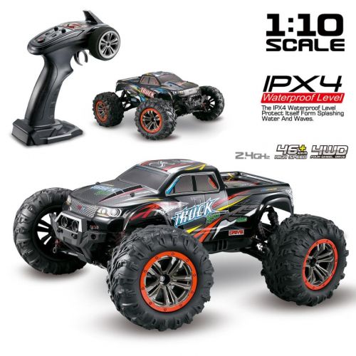  RC Car - Vanvler 1/10 Scale High Speed 46km/h 2.4Ghz 4WD Radio Controlled Off-Road RC Car (Multicolor)