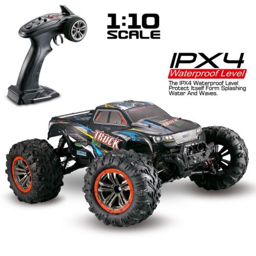  RC Car - Vanvler 1/10 Scale High Speed 46km/h 2.4Ghz 4WD Radio Controlled Off-Road RC Car (Multicolor)