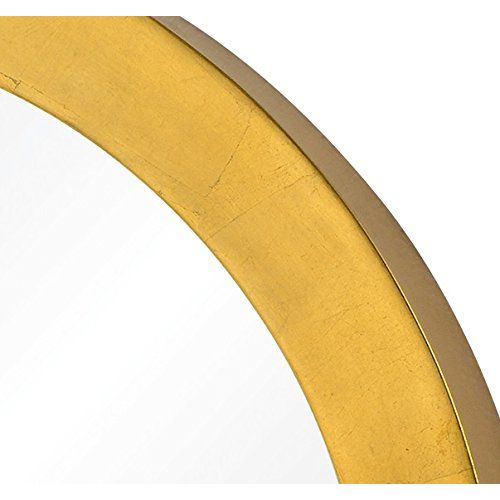  Varaluz Casa 410A01GL Ringleader Thick Frame Round Mirror - Gold Leaf Finish