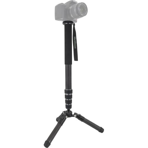  VariZoom Varizoom Chicken Foot Carbon Fiber 4-Section Monopod with Fold-Down Tripod Foot