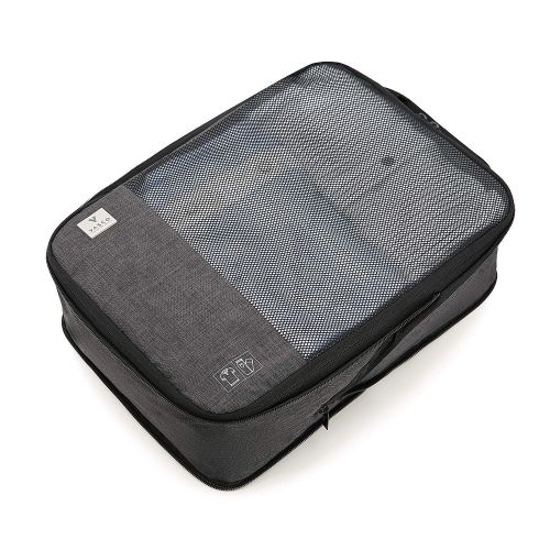  Vasco VASCO Compression Packing Cubes for Travel  Premium Set of 3 Luggage Organizer Bags Black