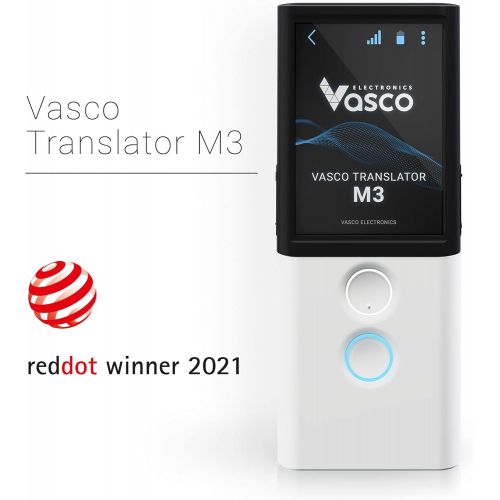  Vasco Electronics Vasco M3 Translator Device Portable Two-Way Language Interpreter Free and Unlimited Internet in Almost 200 Countries Instant Photo Translation Fast - Under 0.5 Sec European Brand