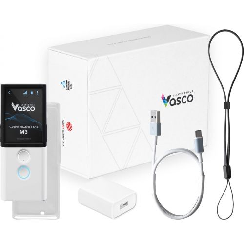  Vasco Electronics Vasco M3 Translator Device Portable Two-Way Language Interpreter Free and Unlimited Internet in Almost 200 Countries Instant Photo Translation Fast - Under 0.5 Sec European Brand