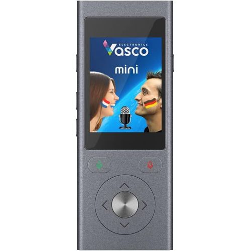  Vasco Electronics Vasco Mini 2 Translator Device Multi-Language Portable Voice Translator - Supports 50 Languages Enables Instant Two-Way Conversation No WiFi Needed European Brand