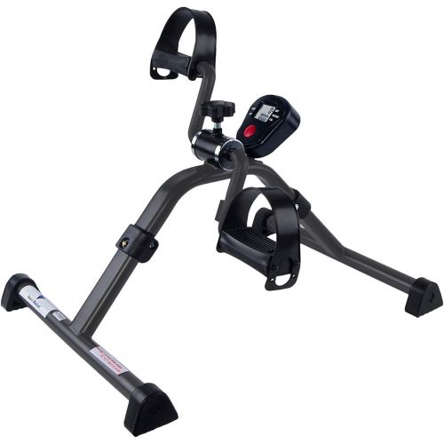  [아마존 핫딜]  [아마존핫딜]Vaunn Medical Folding Pedal Exerciser with Electronic Display for Legs and Arms Workout (Fully Assembled Exercise Peddler, no Tools Required)