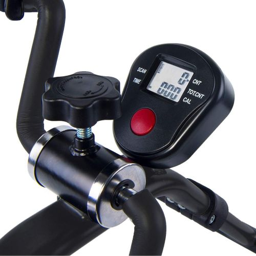  [아마존 핫딜]  [아마존핫딜]Vaunn Medical Folding Pedal Exerciser with Electronic Display for Legs and Arms Workout (Fully Assembled Exercise Peddler, no Tools Required)