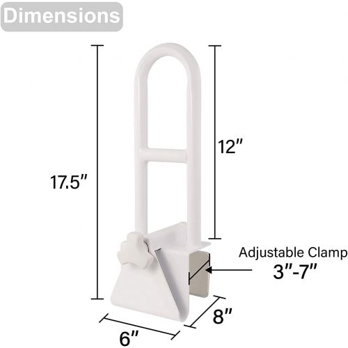  [아마존핫딜][아마존 핫딜] Vaunn Medical Adjustable Bathtub Safety Rail Shower Grab Bar Handle