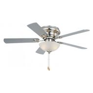 Vaxcel F0023 Expo Flush mount Ceiling Fan, 42, Satin Nickel Finish