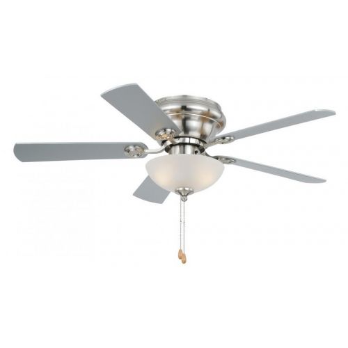  Vaxcel F0023 Expo Flush mount Ceiling Fan, 42, Satin Nickel Finish