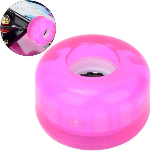  Vbest life 54mm 82A Skateboard Wheels,4Pcs Pink Flashing Trick Skating Wheels for Skateboarder Replacing Wheels